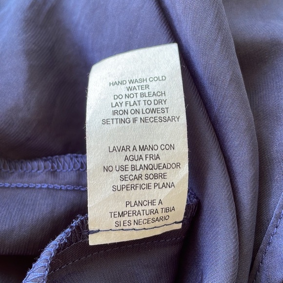 Charlotte Russe metallic blue satin blouse size XS - Picture 9 of 9